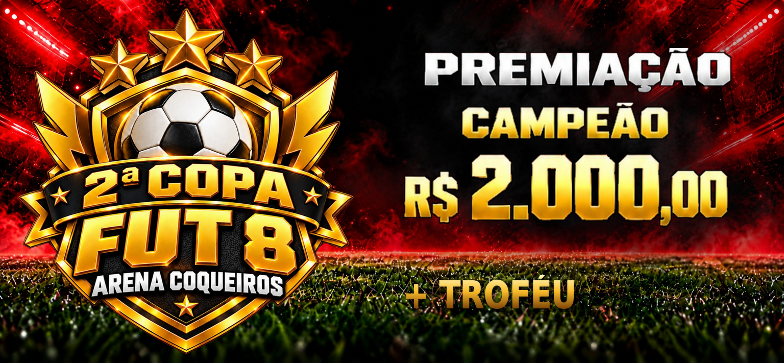 Premiação do campeão: R$ 2.000,00 mais troféu.