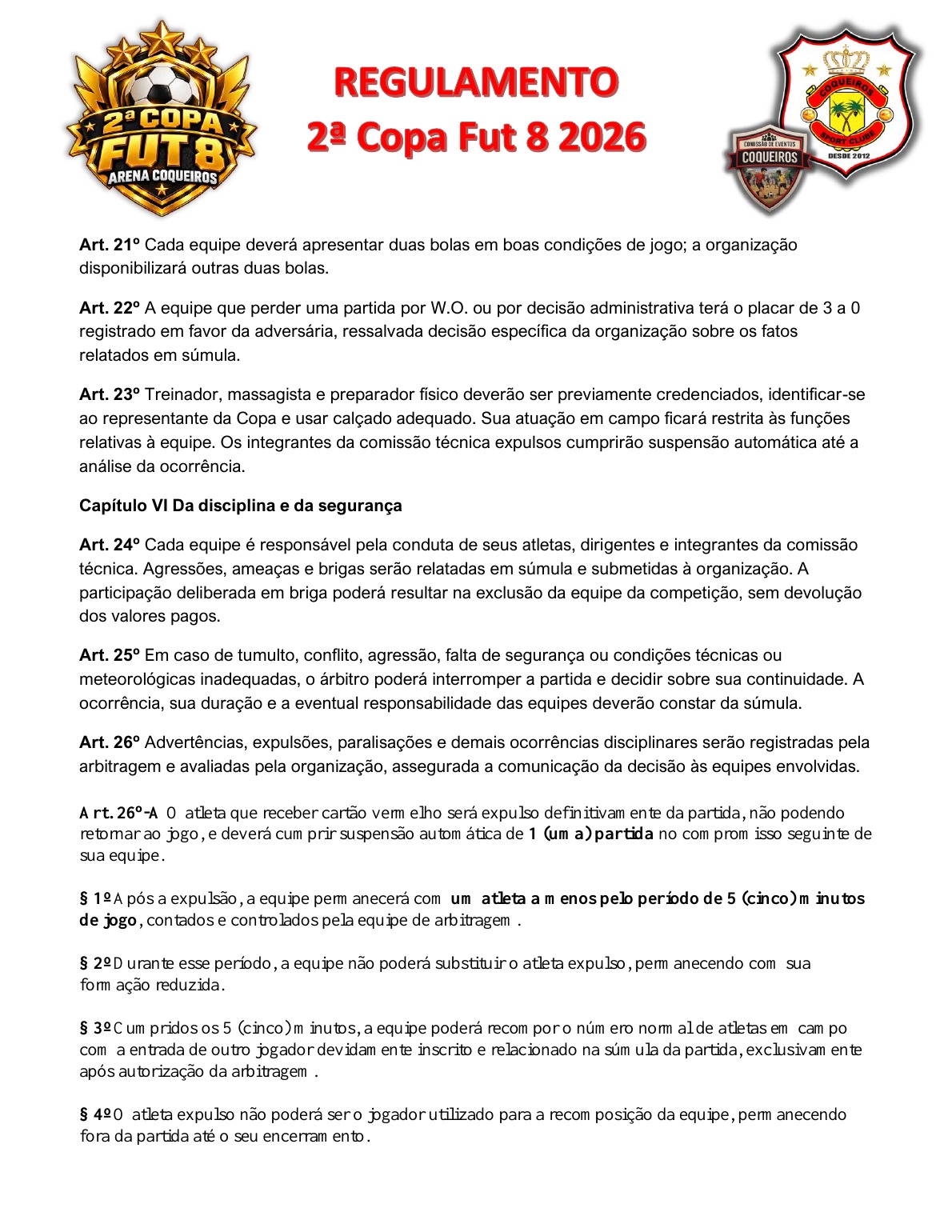 Regulamento da Copa, página 4 de 5